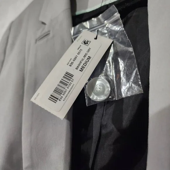 Worthington Blazer Grey One Button Closure Fully Lined Size M - Picture 6 of 7